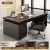 Escritorio de oficina, escritorio de jefe, juego de escritorio y silla de oficina, estación de trabajo simple y moderna para personal, escritorio de computadora de una persona, escritorio de escritura