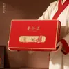 Nueva Caja de Regalo para Pastel Doble, Adecuada para Té Pu'Er, Té Islandés y Té Blanco, Caja de Empaque para Pastel de Té de 357g, Caja Vacía al por Mayor