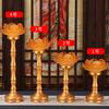 Castiçal de Lótus Vitrificado Manteiga Lâmpada Castiçal Buda Hall Emitory Castiçal Ornamentos Changming Lanterna Doméstico Suporte de Lâmpada de Óleo