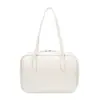 Bolsa Tote Versátil de Grande Capacidade para Mulheres Outono 2025 Nova Luxo Casual Acessível Cor Pura Bolsa de Ombro Único Axila
