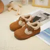 Zapatos Birkenstock para Bebé Niña 2026 Otoño/Invierno Nuevo Estilo Zapatos de Algodón para Niños con Felpa Suela Suave Zapatos para Caminar Bebé Zapatos Peludos para Niñas