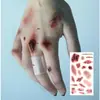 Pegatinas de Cicatriz Simulación de Herida Moretones Tatuaje Pegatinas de Cicatriz Pegatinas de Herida Falsa Fiesta de Halloween Maquillaje Bar