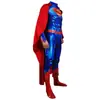 Disfraz de Halloween para adulto Mono de superhéroe Liga de la Justicia músculo Superman traje de juego Superhéroe