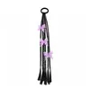Peluca de mariposa con cuerda para el cabello para niña, trenza torcida, banda de goma, lazo de cola de caballo alta, accesorios para el cabello