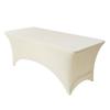 Toalha de mesa retangular elástica de poliéster para comércio exterior transfronteiriço Capa de mesa de coquetel Capa de mesa elástica para festa ao ar livre para casamento