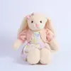Bobybobo Lleva una Falda, Muñeco de Conejo, Peluche Lindo con Chaleco, Muñeco de Confort, Muñeco Compañero, Regalo de Año Nuevo