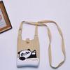 2024 Bolsa de Mão Mini de Tricô Guofeng Panda Bolsa de Celular Fashion Guofeng Bolsa de Ombro Bolsa Casual Versátil