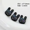 Bolso de Mano Colorido Pintura Acrílica Bolsa de Basura a Través del Agujero Joyería DIY Accesorios con Cuentas Cadena para Teléfono Móvil Llavero