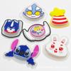 Muestra en Stock Accesorios Textiles Infantiles Puntada Iluminable Dibujos Animados Etiqueta de Plástico Sello de Goma Blanda Parche Impermeable
