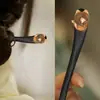 Pasador de Madera Nuevo Estilo Chino Pasador de Pelo Estilo Antiguo Pasador de Pelo para Mujer Alta Calidad Sentido de Suzuki Orquídea Estilo Nacional Combinación Falda de Cara de Caballo Pelo Pasador de Pelo