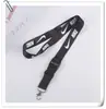 Porta gafete de identificación, cordón para teléfono móvil, correa para el cuello cultural, etiqueta tejida bordada de motocicleta, cordón con colgante de llavero de motocicleta