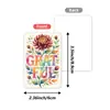 Set de Tarjetas de Felicitación Inspiradoras Florales de Colores, 36 Tarjetas de Gratitud y Bendición sin Repetir, Materiales para Diario, Postales Decorativas