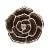 Gancho para Bolso Redondo con Forma de Rosa de Alta Rotación en Stock, Gancho Plegable para Mesa 3D, Gancho Navideño de Flor de Plástico