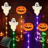Luces Solares para Césped de Calabaza de Halloween Iluminación Paisajística Impermeable para Patio Jardín Terraza Estilo Europeo