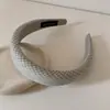 Diadema Fresca y Colorida Estilo Coreano con Patrón de Diamantes para Niñas, Rejuvenecedora, Corona Alta, Banda Ancha, Versátil para Salir, Diadema Pasador
