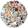 50 piezas de pegatinas de graffiti Totoro de anime transfronterizo, pegatinas decorativas impermeables para vasos de agua, pegatinas creativas de anime japonés Totoro al por mayor