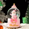 Papai Noel Transfronteiriço Bola de Cristal Luminosa Caixa de Música Enfeites Decoração de Natal Bola de Vidro Presentes para Crianças Venda por Atacado