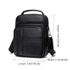 Bolso de hombro para hombre de negocios casual transfronterizo, bolso cruzado de piel de vaca de capa superior