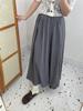 Calças Largas Largas Plissadas de Cintura Alta com Aparência Slim de 6 Cores para Mulheres Yamamoto Culottes Casual Pequenas Calças Largas Preguiçosas