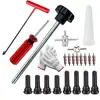 Kit de Ferramentas para Instalação de Válvulas, Ferramenta para Núcleo de Válvula de Reparo de Pneus, Removedor de Núcleo de Válvula, Chave Inglesa, Ferramenta de Reparo de Pneus