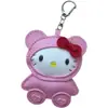Lindo Colgante de Bolso de Gato Hecho a Mano en Cuero Llavero de Coche Colgante Versátil Moderno Colgante para Mochila de Estudiante