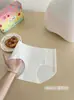 Calcinha feminina máscara de gelo zero toque, cintura média, alta elasticidade, respirável, confortável, fio dental triângulo sem costura, multicolorido, lingerie feminina sem costura