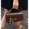 Textura de Alta Gama, Simple y Versátil, Estilo para Viajar, Estilo Coreano 2025 Otoño Bolso Pequeño Cuadrado de Hombro Cruzado de Mano para Mujer