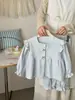 86065 Conjunto de Ropa para Casa para Niñas 2026 Nuevo Estilo Principios de Primavera Conjunto de Pijama para Bebé Niña con Encaje, Dulce Algodón Puro, Clase A