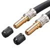 Conector de bomba de aire para coche tubo de extensión de válvula de goma para neumáticos de aspiradora de coche tubo de extensión de aire para bicicleta