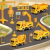 Simulación de Retracción Escena de Vehículo de Ingeniería Urbana Set de Excavadora Caja de Regalo Regalo para Niño Juguete Regalo Institucional Al Por Mayor