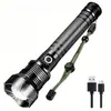 Lanternas LED Recarregáveis de Alto Lúmen, Lanternas com Zoom Ajustável, Lanterna para Casa, Lanternas Super Brilhantes, Lanterna de Cabeça LED para Patrulha ao Ar Livre, Acampamento, Pesca, Caça, Lanterna de Exterior por Bateria 18650