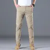 Pantalones Casuales para Hombre Algodón Puro Transpirable Primavera y Verano Ajustados Rectos Largos Versátiles Modernos 2026 Modelo Nuevo