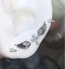 Clavos de Hueso de Oreja Pequeños con Alas de Ángel, Personalizados, Modernos y Versátiles, Pendientes de Ala Pequeños de Acero de Titanio Azul Fresco para Mujer, Modernos