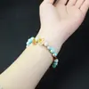 Pulsera de Cinabrio Femenina Pulsera de Piedra Shoushan Jade Pulsera de Moda Dopamina Pulsera de Rejalgar Cinabrio Pulsera de Bodhi Garra de Gato