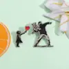 Comércio Exterior Novo Estilo Gótico Desenho Animado Pequeno Liga Artificial Emblema Mochila Tendência Legal Nicho Fixo Broche Anti-Exposição