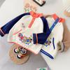 Ropa Infantil Estilo Japonés Otoño e Invierno Nueva Sudadera de Forro Polar Holgada con Mangas Largas y Tema de Oso para Niños y Niñas Moderna 5089