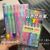 Bolígrafo Marcador de Color Apilado de Doble Punta Ins Marcador de Puntos Clave para Estudiantes Set de Bolígrafos Marcadores Impermeables que No Corren para Journaling