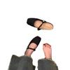 Mules Estilo Francés de Fondo Plano Inspirados en Chanel para Mujer, Nuevo Estilo Hada de Nicho 2026 Mules Plateados Slip-On Perezosos para Mujer