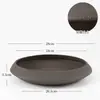 Recipiente para Flores, Plato Redondo, Recipiente Estilo Japonés, Maceta, Jarrón de Cerámica Estilo Chino para Arreglo Floral, Pieza Decorativa, Plato para Flores Ikebana