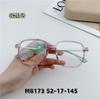 Gafas de marco de titanio con pegamento dorado nuevas y a la moda ultraligeras para miopía marco de gafas de alta calidad para mujer se pueden equiparar con graduación Marrón M8173