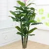 Qin Ye Rong Planta Fotográfica en Maceta Hotel Planta Verde Falsa Biónica Decoración de Sala de Estar Árbol Falso de Pie Flor Falsa Puerta