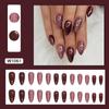 Piezas de arte de uñas con estilo de comercio exterior europeo y americano, pequeñas, frescas, lindas, multicolores, armadura de desgaste, sentido avanzado, parche de uñas postizas