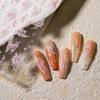 Pegatinas de Uñas Artísticas Florales de Mariposa Estilo Hada Pura Iron Aurora M-482 Verano Transparente Estilo Resort Cadenas Estrellas