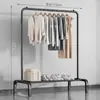 Simples Dormitório Interno Móvel Secagem de Roupas Cabide de Secagem de Roupas de Chão Doméstico Quarto Pendurado Dobrável Haste Única