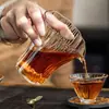 Taza de Vidrio Martillado con Forma de Árbol, Juego de Té de Alto Borosilicato, Taza para Compartir en Casa, Taza de Agua, Juego de Té Kung Fu, Divisor de Té Estilo Japonés
