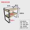 Organizador de Almacenamiento de Mesa Estantes de Cocina Impresora Simple Minimalista Doble Capa Capa Única Estante de Gabinete Condimento