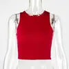 C Exclusivo Transfronterizo Top Corto de Yoga de Verano Color Sólido Estilo Tanque Top Deportivo Sin Mangas Ropa Exterior Capa Base