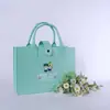 Bolsa de fieltro tipo tote, bolso de mano, bolsa de compras para eventos del Festival de Medio Otoño, bolsa de fieltro, bolsa de regalo bancaria