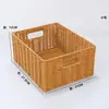 Caja de Almacenamiento Tejida de Plástico Rattan para Hogar, Set de Cajas de Almacenamiento a Prueba de Polvo con Tapa, Cesta de Almacenamiento para Artículos Varios de Escritorio en Sala de Estar