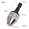 Portabrocas Eléctrico Wm Ajustable de Tres Mordazas de Cambio Rápido Vástago Hexagonal Portabrocas para Taladro Helicoidal 0.3mm-8mm
